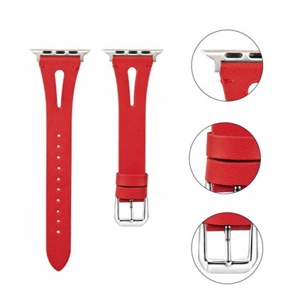 Leather Strap For Apple Watch Series, 7 41mm / 6&SE&5&4 40mm / 3&2&1 38mm, 7 45mm / 6&SE&5&4 44mm / 3&2&1 42mm - DealBuddy
