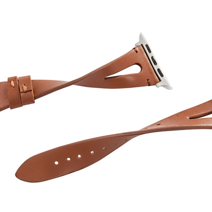 Leather Strap For Apple Watch Series, 7 41mm / 6&SE&5&4 40mm / 3&2&1 38mm, 7 45mm / 6&SE&5&4 44mm / 3&2&1 42mm - DealBuddy
