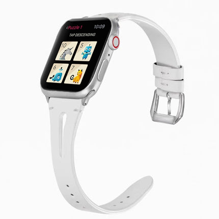 Leather Strap For Apple Watch Series, 7 41mm / 6&SE&5&4 40mm / 3&2&1 38mm, 7 45mm / 6&SE&5&4 44mm / 3&2&1 42mm - DealBuddy