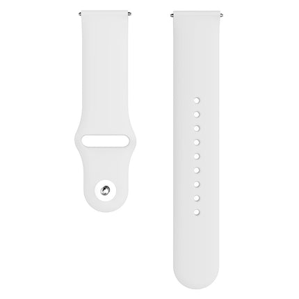 Monochrome Silicone Strap for Apply Samsung Galaxy Watch Active 20mm - DealBuddy