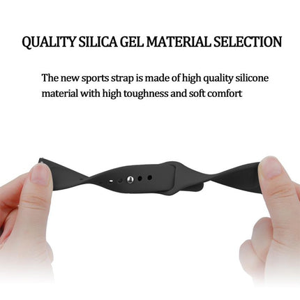 Monochrome Silicone Strap for Apply Samsung Galaxy Watch Active 20mm - DealBuddy