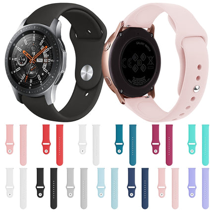 Monochrome Silicone Strap for Apply Samsung Galaxy Watch Active 20mm - DealBuddy