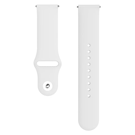 Monochrome Silicone Strap for Apply Samsung Galaxy Watch Active 22mm - DealBuddy
