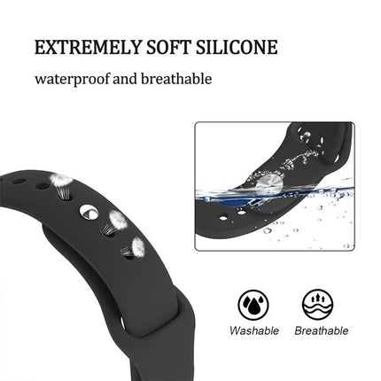 Monochrome Silicone Strap for Apply Samsung Galaxy Watch Active 22mm - DealBuddy