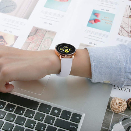 Monochrome Silicone Strap for Apply Samsung Galaxy Watch Active 22mm - DealBuddy
