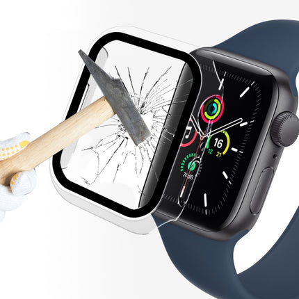 ENKAY Hat-Prince 2 in 1 PC Frame + 9H Tempered Glass Protector Full Coverage Case for Apple Watch Series 7 41mm