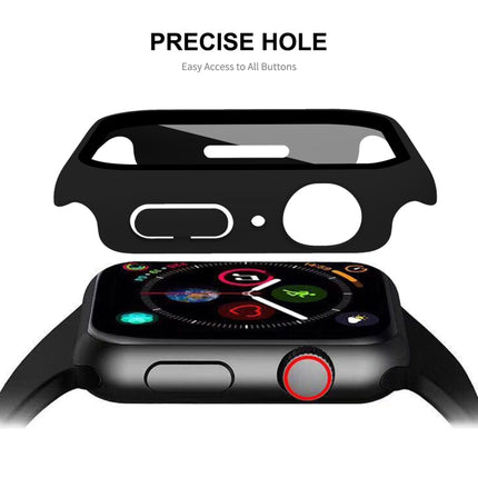 ENKAY Hat-Prince 2 in 1 PC Frame + 9H Tempered Glass Protector Full Coverage Case for Apple Watch Series 7 41mm - DealBuddy