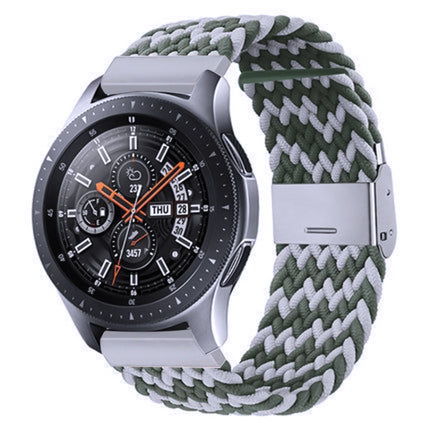 Nylon Braided Metal Buckle Strap for Galaxy Watch 4 20mm, 20mm - DealBuddy