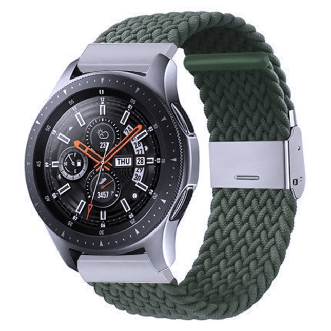 Nylon Braided Metal Buckle Strap for Galaxy Watch 4 20mm, 20mm - DealBuddy