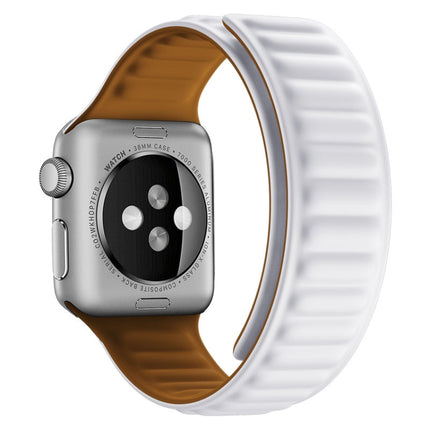 Silicone Magnetic Strap Watchband For Apple Watch Series, 7 41mm / 6&SE&5&4 40mm / 3&2&1 38mm, 7 45mm / 6&SE&5&4 44mm / 3&2&1 42mm - DealBuddy