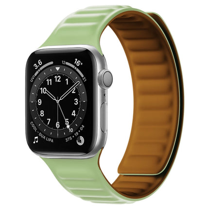 Silicone Magnetic Strap Watchband For Apple Watch Series, 7 41mm / 6&SE&5&4 40mm / 3&2&1 38mm, 7 45mm / 6&SE&5&4 44mm / 3&2&1 42mm - DealBuddy