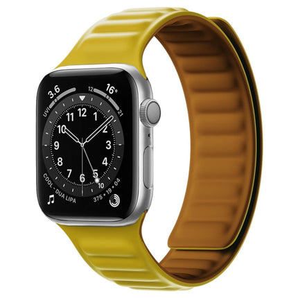 Silicone Magnetic Strap Watchband For Apple Watch Series, 7 41mm / 6&SE&5&4 40mm / 3&2&1 38mm, 7 45mm / 6&SE&5&4 44mm / 3&2&1 42mm - DealBuddy