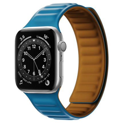 Silicone Magnetic Strap Watchband For Apple Watch Series, 7 41mm / 6&SE&5&4 40mm / 3&2&1 38mm, 7 45mm / 6&SE&5&4 44mm / 3&2&1 42mm - DealBuddy