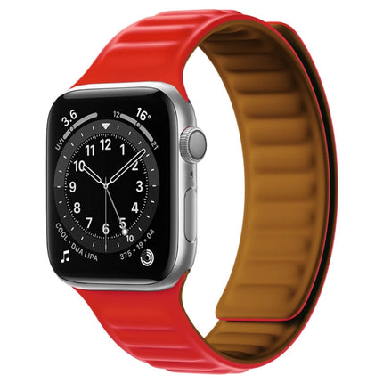 Silicone Magnetic Strap Watchband For Apple Watch Series, 7 41mm / 6&SE&5&4 40mm / 3&2&1 38mm, 7 45mm / 6&SE&5&4 44mm / 3&2&1 42mm - DealBuddy