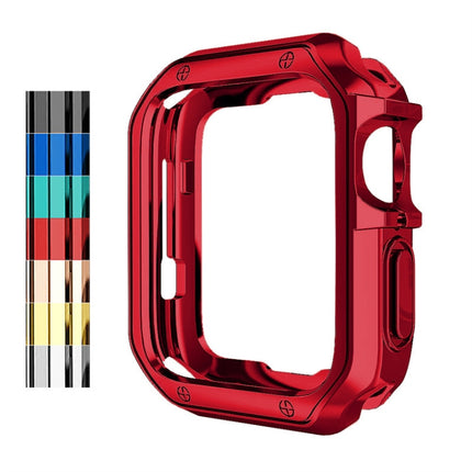 Anti-fall Electroplating TPU Watch Protective Case for Apple 1/2/3/4/5/6/7/SE, 38mm/40mm/41mm, 42mm/44mm/45mm - DealBuddy