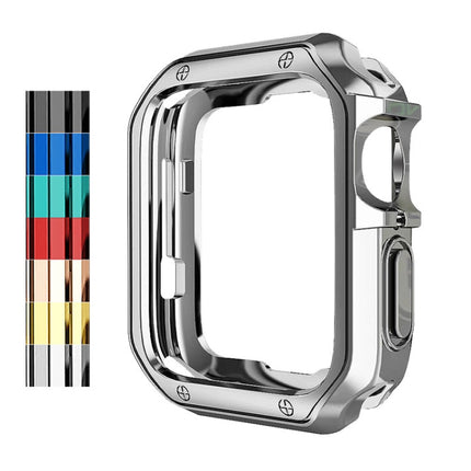 Anti-fall Electroplating TPU Watch Protective Case for Apple 1/2/3/4/5/6/7/SE, 38mm/40mm/41mm, 42mm/44mm/45mm - DealBuddy