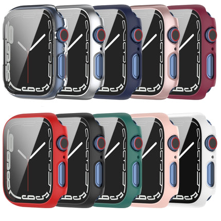 Shockproof PC Protective Case with Tempered Glass Film, For Apple Watch Series 9 / 8 / 7 45mm, For Apple Watch Series 9 / 8 / 7 41mm - DealBuddy