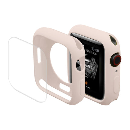 ENKAY Hat-Prince Protective TPU Watch Case + Full Coverage PET Screen Protector Film for Apple Watch Series 7 41mm - DealBuddy