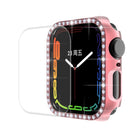 ENKAY Hat-Prince Electroplate PC Diamond Watch Case + Full Coverage Curved PET Screen Protector Film For Apple Watch Series 7 45mm - DealBuddy