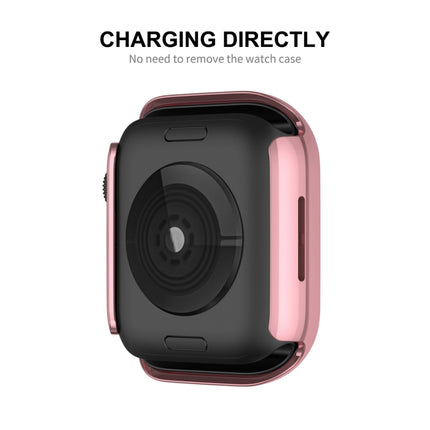 ENKAY Hat-Prince Electroplate PC Diamond Watch Case + Full Coverage Curved PET Screen Protector Film For Apple Watch Series 7 45mm - DealBuddy