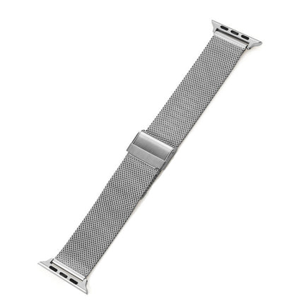 Milan Meta Watchband For Apple Watch Series, 7 41mm / 6&SE&5&4 40mm / 3&2&1 38mm, 7 45mm / 6&SE&5&4 44mm / 3&2&1 42mm - DealBuddy
