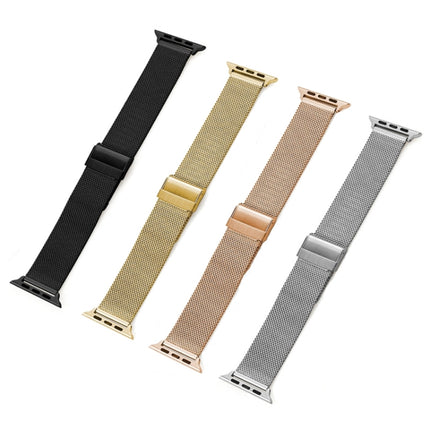 Milan Meta Watchband For Apple Watch Series, 7 41mm / 6&SE&5&4 40mm / 3&2&1 38mm, 7 45mm / 6&SE&5&4 44mm / 3&2&1 42mm - DealBuddy