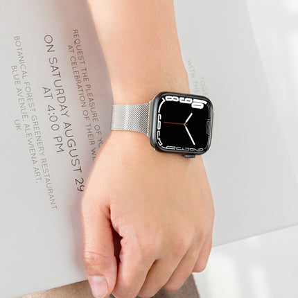 Milan Meta Watchband For Apple Watch Series, 7 41mm / 6&SE&5&4 40mm / 3&2&1 38mm, 7 45mm / 6&SE&5&4 44mm / 3&2&1 42mm - DealBuddy