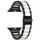 Metal + Resin Watchband For Apple Watch Series, 7 41mm / 6&SE&5&4 40mm / 3&2&1 38mm, 7 45mm / 6&SE&5&4 44mm / 3&2&1 42mm - DealBuddy