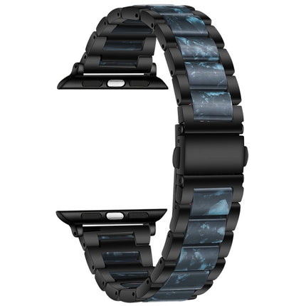 Metal + Resin Watchband For Apple Watch Series, 7 41mm / 6&SE&5&4 40mm / 3&2&1 38mm, 7 45mm / 6&SE&5&4 44mm / 3&2&1 42mm - DealBuddy