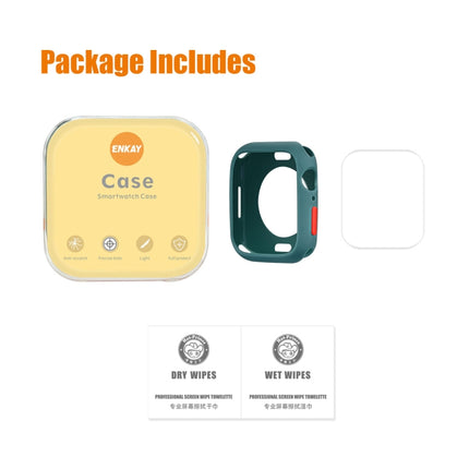 ENKAY  TPU Case  + Full Coverage PET Screen Protector, For Apple Watch Series 8 / 7 41mm, For Apple Watch Series 8 / 7 45mm - DealBuddy