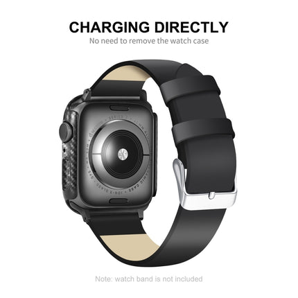 ENKAY Carbon Fiber PC Case + Full Coverage PET Screen Protector, For Apple Watch Series 9 / 8 / 7 41mm, For Apple Watch Series 9 / 8 / 7 45mm - DealBuddy