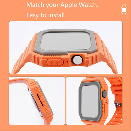 Silicone Strap with Case For Apple Watch Series, 7 41mm / 6&SE&5&4 40mm / 3&2&1 38mm, 7 45mm / 6&SE&5&4 44mm / 3&2&1 42mm - DealBuddy
