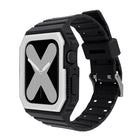 Silicone Strap with Case For Apple Watch Series, 7 41mm / 6&SE&5&4 40mm / 3&2&1 38mm, 7 45mm / 6&SE&5&4 44mm / 3&2&1 42mm - DealBuddy