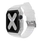 Silicone Strap with Case For Apple Watch Series, 7 41mm / 6&SE&5&4 40mm / 3&2&1 38mm, 7 45mm / 6&SE&5&4 44mm / 3&2&1 42mm - DealBuddy