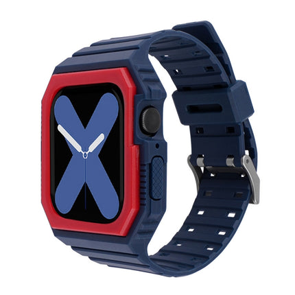 Silicone Strap with Case For Apple Watch Series, 7 41mm / 6&SE&5&4 40mm / 3&2&1 38mm, 7 45mm / 6&SE&5&4 44mm / 3&2&1 42mm - DealBuddy