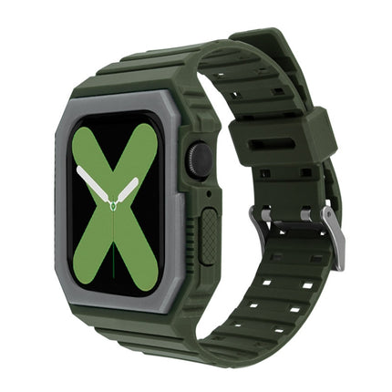 Silicone Strap with Case For Apple Watch Series, 7 41mm / 6&SE&5&4 40mm / 3&2&1 38mm, 7 45mm / 6&SE&5&4 44mm / 3&2&1 42mm - DealBuddy