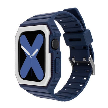 Silicone Strap with Case For Apple Watch Series, 7 41mm / 6&SE&5&4 40mm / 3&2&1 38mm, 7 45mm / 6&SE&5&4 44mm / 3&2&1 42mm - DealBuddy