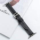 Microfiber Leather Pin Buckle Watch Strap For Apple Watch Series, 7 41mm / 6&SE&5&4 40mm / 3&2&1 38mm, 7 45mm / 6&SE&5&4 44mm / 3&2&1 42mm - DealBuddy