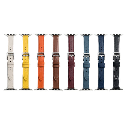 Microfiber Leather Pin Buckle Watch Strap For Apple Watch Series, 7 41mm / 6&SE&5&4 40mm / 3&2&1 38mm, 7 45mm / 6&SE&5&4 44mm / 3&2&1 42mm - DealBuddy