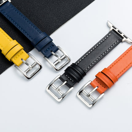 Microfiber Leather Pin Buckle Watch Strap For Apple Watch Series, 7 41mm / 6&SE&5&4 40mm / 3&2&1 38mm, 7 45mm / 6&SE&5&4 44mm / 3&2&1 42mm - DealBuddy