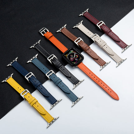 Microfiber Leather Pin Buckle Watch Strap For Apple Watch Series, 7 41mm / 6&SE&5&4 40mm / 3&2&1 38mm, 7 45mm / 6&SE&5&4 44mm / 3&2&1 42mm - DealBuddy