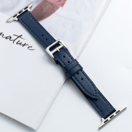 Microfiber Leather Pin Buckle Watch Strap For Apple Watch Series, 7 41mm / 6&SE&5&4 40mm / 3&2&1 38mm, 7 45mm / 6&SE&5&4 44mm / 3&2&1 42mm - DealBuddy