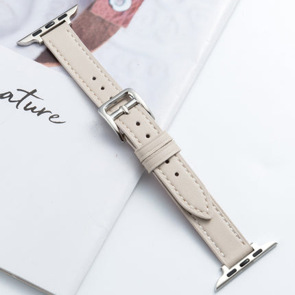 Microfiber Leather Pin Buckle Watch Strap For Apple Watch Series, 7 41mm / 6&SE&5&4 40mm / 3&2&1 38mm, 7 45mm / 6&SE&5&4 44mm / 3&2&1 42mm - DealBuddy