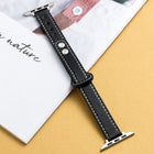 Microfiber Leather Car Line Small Waist Double Buckle Watch Strap, 7 41mm / 6&SE&5&4 40mm / 3&2&1 38mm, 7 45mm / 6&SE&5&4 44mm / 3&2&1 42mm - DealBuddy