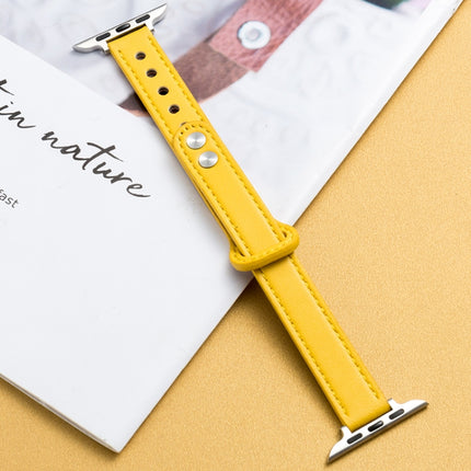 Microfiber Leather Car Line Small Waist Double Buckle Watch Strap