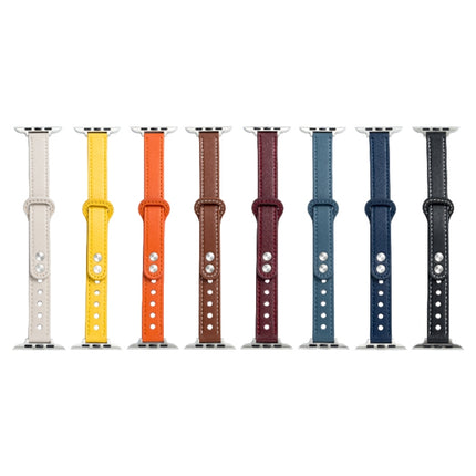 Microfiber Leather Car Line Small Waist Double Buckle Watch Strap, 7 41mm / 6&SE&5&4 40mm / 3&2&1 38mm, 7 45mm / 6&SE&5&4 44mm / 3&2&1 42mm - DealBuddy