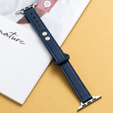 Microfiber Leather Car Line Small Waist Double Buckle Watch Strap, 7 41mm / 6&SE&5&4 40mm / 3&2&1 38mm, 7 45mm / 6&SE&5&4 44mm / 3&2&1 42mm - DealBuddy