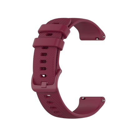 20mm Checkered Silicone Strap, For Samsung Galaxy Watch Active 40mm, For Samsung Galaxy Watch 42mm, For Samsung Galaxy Gear Sport, For Samsung Gear S2 Classic - DealBuddy