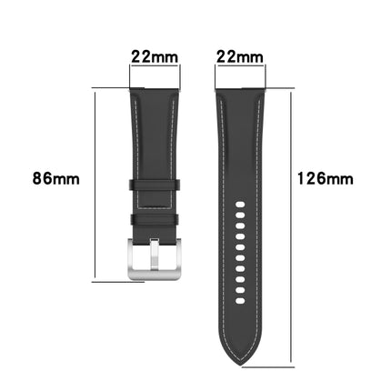 Calf Texture Sewing Thread Watchband, For Samsung Galaxy Watch 3 45mm, For Samsung Galaxy Watch 46mm, For Samsung Galaxy Gear S3 Classic / Gear S3 Frontier - DealBuddy