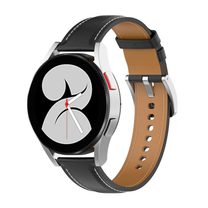 Calf Texture Sewing Thread Watchband, For Samsung Galaxy Watch 4, For Samsung Galaxy Watch 3 41mm / Watch 42mm, For Samsung Galaxy Gear S2 Classic - DealBuddy